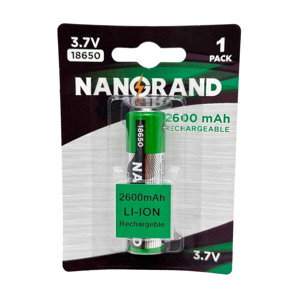 12-03-03-99-003 Μπαταρία Nanorand επαναφορτιζόμενη 18650 3.7V 2600mAh - Image 1