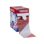 Geko Ταινία Σήμανσης Extra Strong Λευκό Κόκκινο 70mm x 200m - Image 2