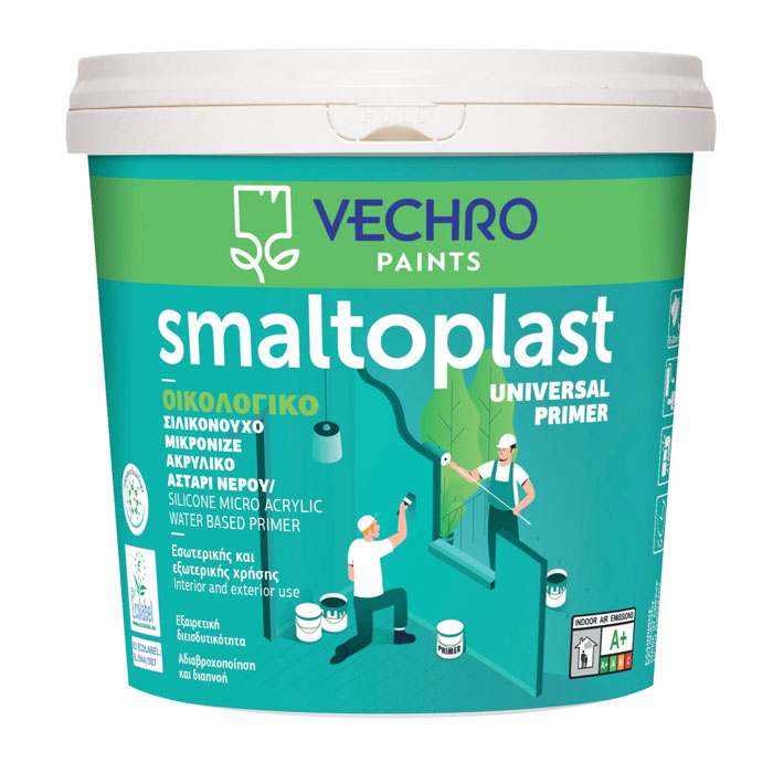 smaltoplast-univ-primer Smaltoplast Universal Primer Σιλικονούχο Μικρονιζέ Ακρυλικό Αστάρι Νερού - Image 1